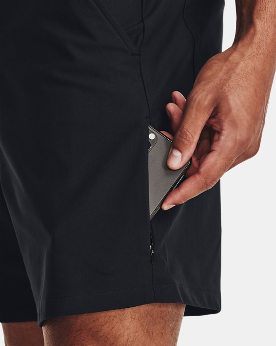 Men's UA Unstoppable 7-Pocket Shorts, Black, pdpMainDesktop image number 4
